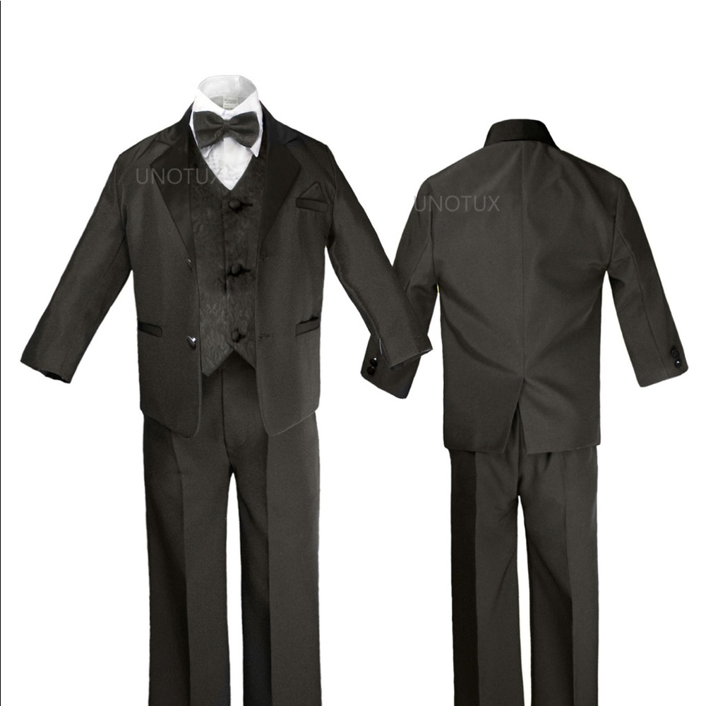 3T 3 piece black 2 button suit “3 piece ONLY!!!!!